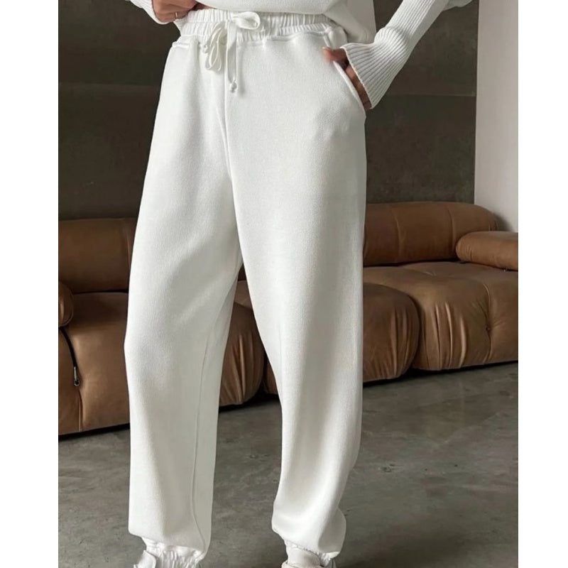 💥Hot Sale 50% OFF🔥Women's Casual Sporty 2-Piece Set - Half-Zipper Lapel Top & Matching Jogger