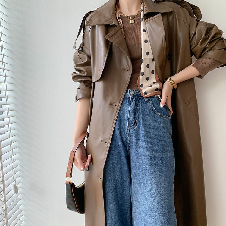 🌸Free Shipping--Early Black Friday Sale:50% OFF🌸Women's Vintage Leather Coat