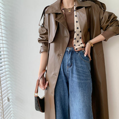 🌸Free Shipping--Early Black Friday Sale:50% OFF🌸Women's Vintage Leather Coat