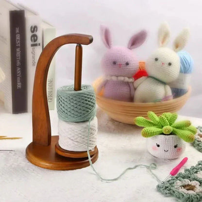 🍂Hot Sale 52% OFF🍂Wooden Yarn Spool Rack for Knitting Lovers