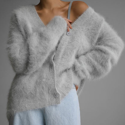 🔥🖤Early Black Friday Sale:50% OFF🖤Women's Cozy Fuzzy Knit Cardigan