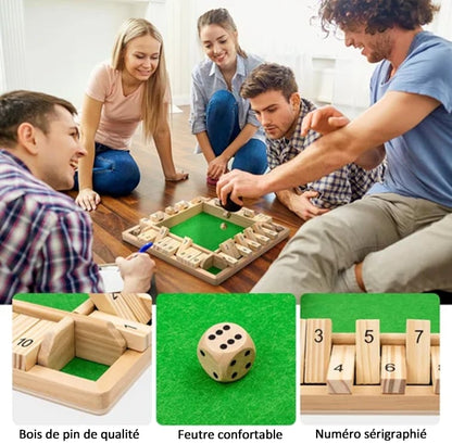 🔥Limited Time Promotion 50% OFF🔥FUN FAMILY GAMES - Shut The Box Board Game