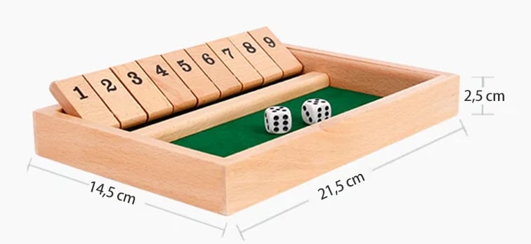 🔥Limited Time Promotion 50% OFF🔥FUN FAMILY GAMES - Shut The Box Board Game