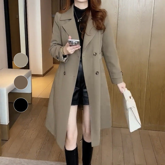 ✨Get 65% off💖Elegant Women's Plush-Lined High-Grade Trench Coat-✈️free shipping✈️