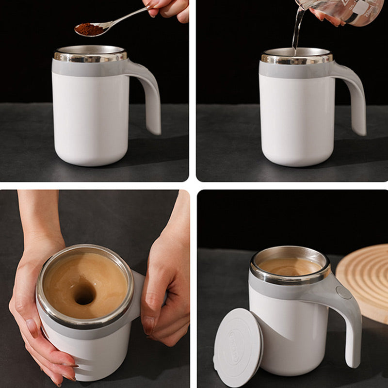 🎅Christmas Pre-sale🎁Peel-Off LED HeadlaAutomatic Magnetic Stirring Coffee Mug with Lid