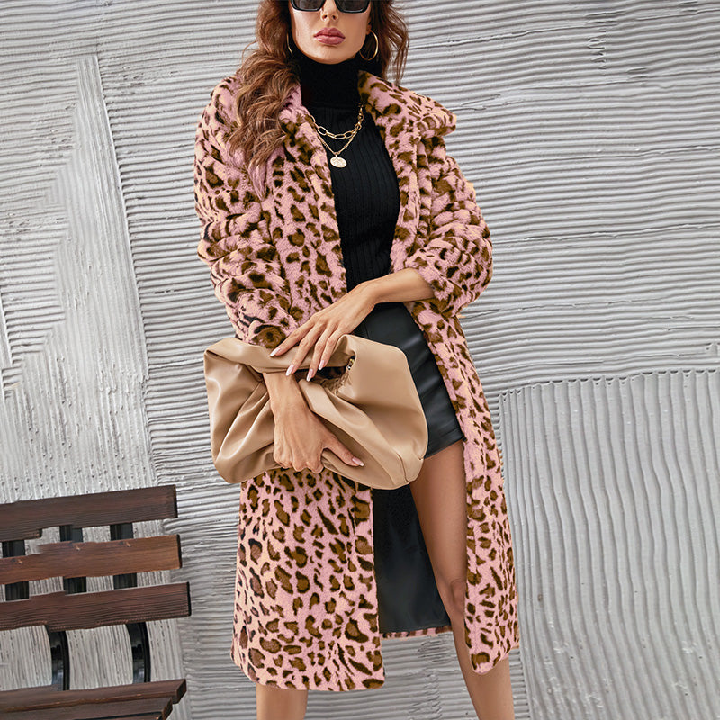 ❄️ Winter   Specials ❄️ Women's Warm Leopard Print Faux Fur Coat