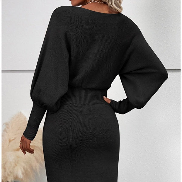 🔥🖤Black Friday Sale:56% OFF🔥Elegant Knit Skirt 2-Piece Set🎁