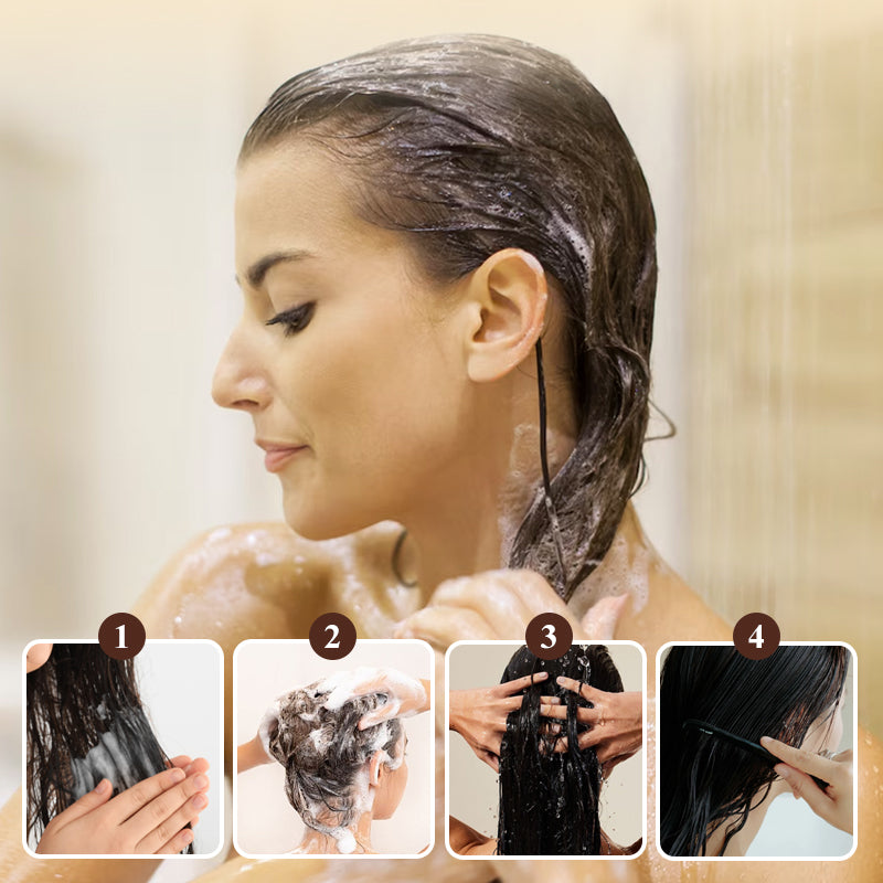 🎅Christmas Pre-Sale-61%OFF🎁Moisturizing Hair Dye Shampoo for Gray Hair