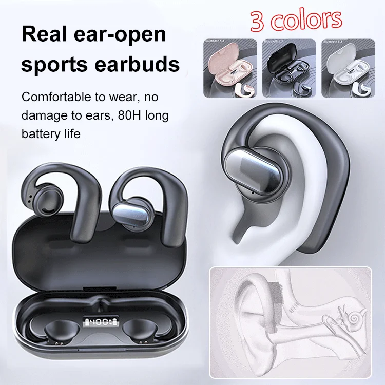 🎅Christmas Specials 55% OFF🎁🎄TWS Wireless Bone Conduction Digital Bluetooth Earbuds