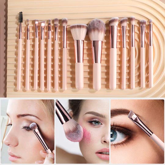 🔥Christmas Big Sale 50% OFF🌈Travel Makeup Brush Set with LED Light Mirror