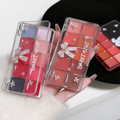 🎅Hot Christmas Sale--Buy 1 Get 1 Free🎁10 Color Long Lasting Glossy Lip Gloss Palette