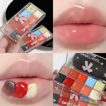 🎅Hot Christmas Sale--Buy 1 Get 1 Free🎁10 Color Long Lasting Glossy Lip Gloss Palette