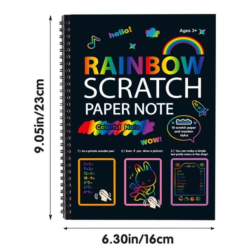 🔥Christmas Big Sale 50% OFF🌈✍️Rainbow Magic Scratch Paper