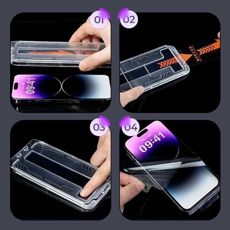 🔥Christmas sales Buy 1 get 1 free🎄🎁Quick-Apply Dust-Proof Anti-blue Light Screen Protector for iPhone