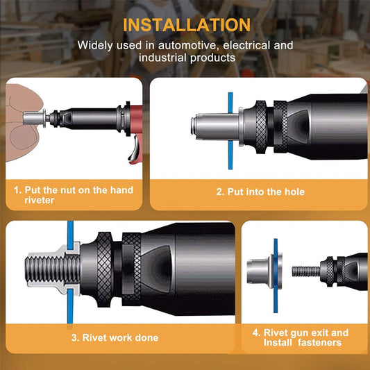 🔩 Flachkopf-Gewindemutter Einnietmuttern-Satz ✨ Nur für kurze Zeit: Sonderrabatt! 💥🛠️