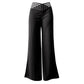⏰ Nur noch heute 50% Rabatt! 👖 Damen High Waist Wide Leg Hose | Lockere Passform, taillenbetonend & elegant für Alltag und Party ✨
