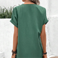 🛍️ 50 % Rabatt – V-Ausschnitt-Kleid mit Knopfleiste – einfarbig, bequem & vielseitig – für Alltag, Büro & Freizeit 👗