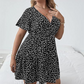 🌺Nur für kurze Zeit: 50 % Rabatt👗Lässiges Damenkleid mit V-Ausschnitt und Print