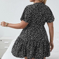 🌺Nur für kurze Zeit: 50 % Rabatt👗Lässiges Damenkleid mit V-Ausschnitt und Print