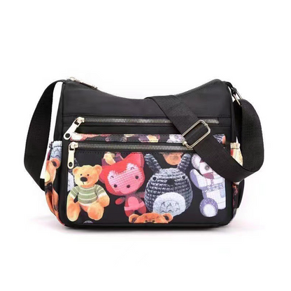 Stor kapasitet motetrykt messenger bag