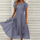 👗✨ Elegantes Damenkleid mit Rundhalsausschnitt – figurschmeichelnd, knitterfrei & vielseitig, jetzt −50%