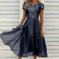 👗✨ Elegantes Damenkleid mit Rundhalsausschnitt – figurschmeichelnd, knitterfrei & vielseitig, jetzt −50%