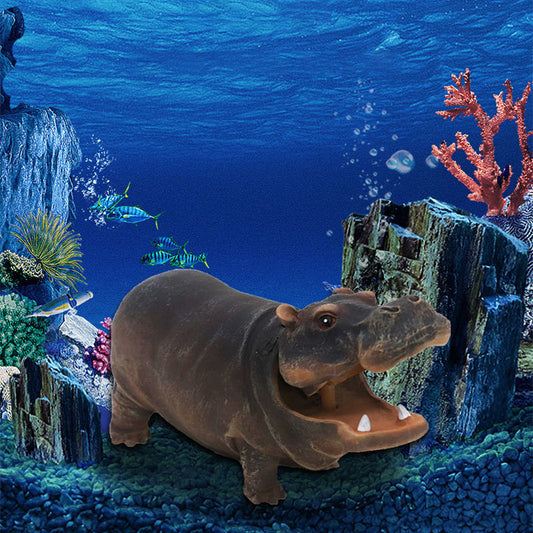 🌿Aquarium-Nilpferd-Blasendekoration💦 Letzter Tag: -50 % Rabatt! 🦛🎉