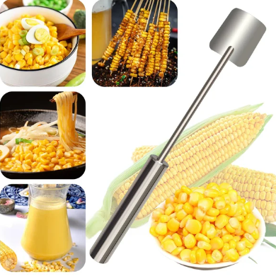 🌽 Edelstahl-Maisentkerner mit langem Griff – Sommeraktion jetzt zum Sonderpreis! ☀️✨