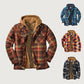 📢🎉50%Rabatt!!!🛍️✨Gesteppte, gefütterte Karojacke mit Kapuze für Herren