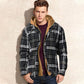 📢🎉50%Rabatt!!!🛍️✨Gesteppte, gefütterte Karojacke mit Kapuze für Herren