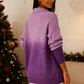 ✨ Schimmerndes, langärmeliges Stricktop mit Farbverlauf für Damen ✈️Kostenloser Versand