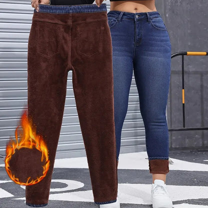 📢🎉50%Rabatt!!!🛍️✨Women's High-Stretch Plush-Lined Skinny Jeans
