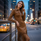 🛒 Wagen halbvoll, Preis halbiert! Retro-Midi-Kleid für Damen mit Reißverschluss und Quaste