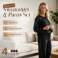 Sweatshirt- und Hosen-Set für Damen mit Paillettenbesatz