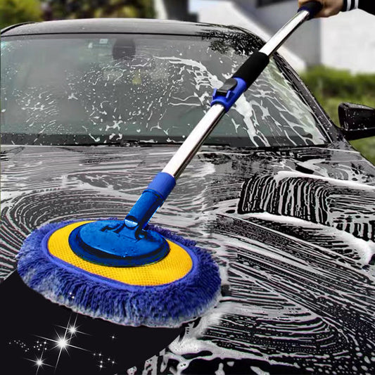 🚗ORA CON IL 50% DI SCONTO! 🧽 Robusto mocio telescopico in alluminio per autolavaggio con manico lungo – in morbida microfibra, antigraffio e con lunghezza regolabile. ✨