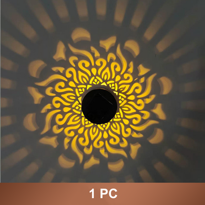 💡 BELI 2, DAPATKAN 1 GRATIS! 🌿 Lampu Mandala Surya 2-in-1 – Lantai &  Lampu dinding, proyeksi vintage, tahan karat &  IP65 untuk taman &  teras ✨