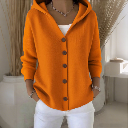 📢🎉50%Rabatt!!!🛍️✨Strickjacke mit Kapuze und Knopfleiste für Damen🧥🌈