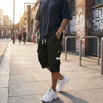 ⏳Begrenzte Zeit 50% Rabatt💥Lässige Herren-Workwear-Hose mit Kordelzug und 7/8-Schnitt