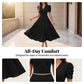🥳2026 HEISSVERKAUF🥳💞50K+ VERKAUFT!💥💕🌿 50% RABATT! Elegantes Puffarm-Kleid – V-Ausschnitt & Taille betonen die Sanduhr-Silhouette. Atmungsaktiv, knitterfrei. Perfekt für reife Frauen. 👗✅