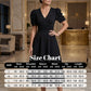 🥳2026 HEISSVERKAUF🥳💞50K+ VERKAUFT!💥💕🌿 50% RABATT! Elegantes Puffarm-Kleid – V-Ausschnitt & Taille betonen die Sanduhr-Silhouette. Atmungsaktiv, knitterfrei. Perfekt für reife Frauen. 👗✅