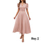 🥳2026 HEISSVERKAUF🥳💞50K+ VERKAUFT!💥💕🌿 50% RABATT! Elegantes Puffarm-Kleid – V-Ausschnitt & Taille betonen die Sanduhr-Silhouette. Atmungsaktiv, knitterfrei. Perfekt für reife Frauen. 👗✅