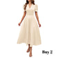 🥳2026 HEISSVERKAUF🥳💞50K+ VERKAUFT!💥💕🌿 50% RABATT! Elegantes Puffarm-Kleid – V-Ausschnitt & Taille betonen die Sanduhr-Silhouette. Atmungsaktiv, knitterfrei. Perfekt für reife Frauen. 👗✅