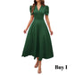 🥳2026 HEISSVERKAUF🥳💞50K+ VERKAUFT!💥💕🌿 50% RABATT! Elegantes Puffarm-Kleid – V-Ausschnitt & Taille betonen die Sanduhr-Silhouette. Atmungsaktiv, knitterfrei. Perfekt für reife Frauen. 👗✅