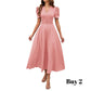 🥳2026 HEISSVERKAUF🥳💞50K+ VERKAUFT!💥💕🌿 50% RABATT! Elegantes Puffarm-Kleid – V-Ausschnitt & Taille betonen die Sanduhr-Silhouette. Atmungsaktiv, knitterfrei. Perfekt für reife Frauen. 👗✅