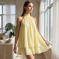 👗 50% RABATT! 🌊 Leicht fließendes Trägerkleid mit Wickeloptik & ausgestelltem Saum – Perfekt für Sommerpartys, Strand oder heiße Tage – feminin und luftig ✨🌸