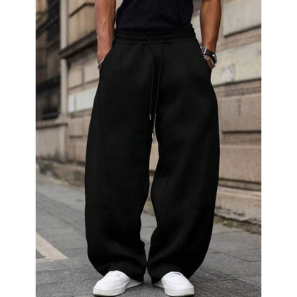 👖 LIMITED-TIME 50% RABATT! ✨ Herren Jogginghose – Gerades Bein, Schwerer Stoff, Elastischer Bund ✨