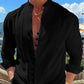 👕 50 % reduziert!🌊Herren-Freizeithemd mit Stehkragen und langen Ärmeln