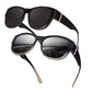 Damen-Sonnenbrille mit großem Rahmen, zum Überziehen