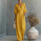 🎁👗 50% RABATT! Hochtaillierter Weitbein-Jumpsuit mit V-Ausschnitt – luftig, bequem, vielseitig – ideal für Reisen & Urlaub. 🏖️💫