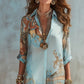👗✨ EXKLUSIV – 50% RABATT! Elegantes Boho-Kleid mit Knopfleiste – Retro-Muster, fließende Silhouette & perfekt für Feste, Urlaub & Alltag 🌿